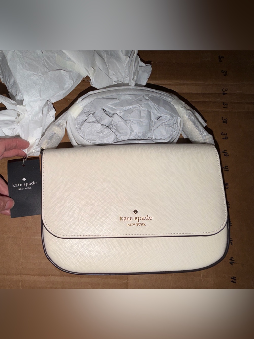 Kate Spade Staci Saffiano leather crossbody bag, NWT